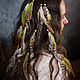 Feather hairclip. Hairpins. Elektra D'ajon. My Livemaster. Фото №5
