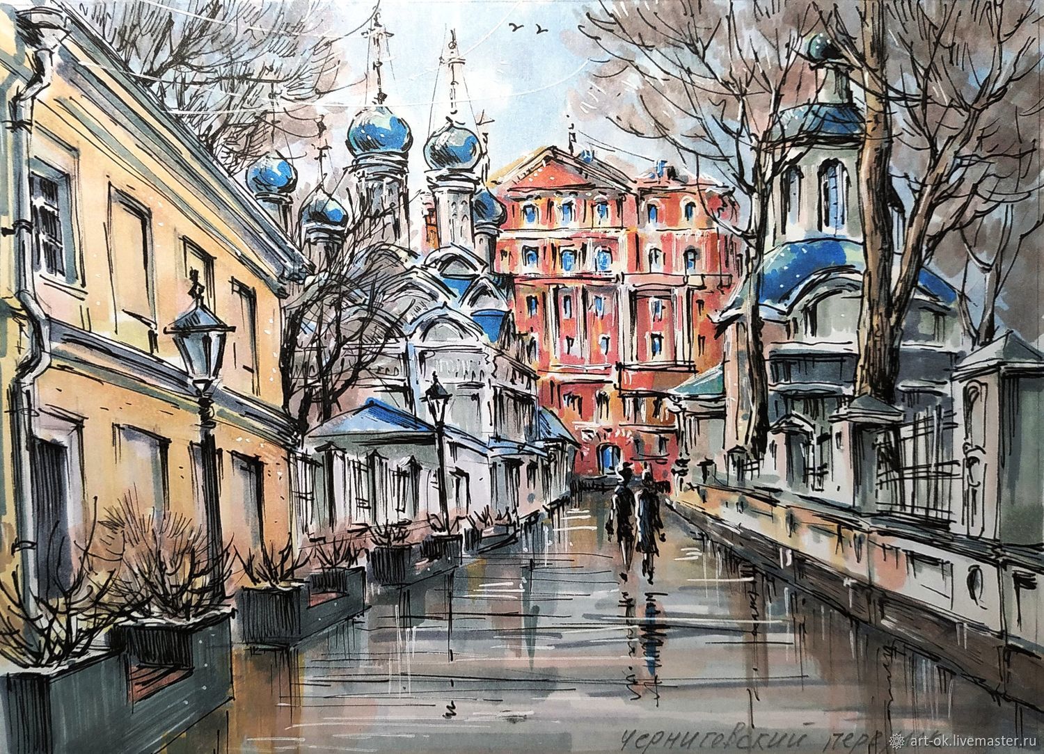 Рисунок пер. Улицы Москвы Графика. Картина улочки Москвы. Московские улочки Графика. Стилизованная городская улица.