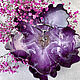 Двухъярусная ваза/фруктовница из эпоксидной смолы: Magic purple. Сервизы. ProArte Gallery | Anastasia Firsova. Интернет-магазин Ярмарка Мастеров.  Фото №2
