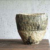 Ceramic bowl Raku Sea Fog