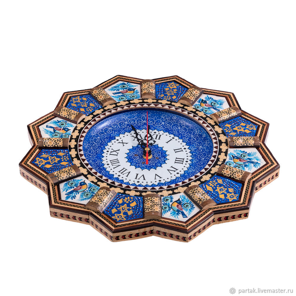 Часы Средние с птичками (Минакари и Хатамкари в интернет-магазине на ...