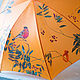 El paraguas con la pintura 'Ryabina y snegiri', el paraguas de autor. Umbrellas. UmbrellaFineArt. Интернет-магазин Ярмарка Мастеров.  Фото №2