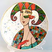Посуда handmade. Livemaster - original item Decorative collectible plate from the series 