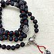  из вулканической лавы 108 бусин. (бусины 5мм). Четки. Sattva Amulet. Интернет-магазин Ярмарка Мастеров.  Фото №2