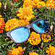 «Smoke Blue» солнцезащитные очки из дерева — трубка для курения. Очки. Уникальные аксессуары Timbersun. Ярмарка Мастеров.  Фото №4