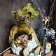 Teddy bear on a cart, Teddy Bears, Zaraysk,  Фото №1