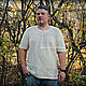 Men's knitted shirt with the initials of the owner, Mens shirts, Orenburg,  Фото №1
