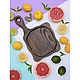Serving board 'Malevich', color ' charcoal', Cutting Boards, Moscow,  Фото №1