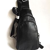 Мужская сумка кожаная формат А4 вертикальная из натуральной кожи