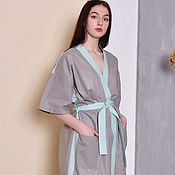 Одежда handmade. Livemaster - original item Cotton Kimono Robe. Handmade.