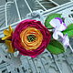 Hair clip with Ranunculus, Hairpins, Moscow,  Фото №1