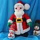 Santa Claus. knitted toy. Christmas souvenir. Stuffed Toys. elenka12. Online shopping on My Livemaster.  Фото №2