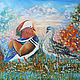 Mandarin ducks art feng shui for love wall art artwork oil painting, Pictures, St. Petersburg,  Фото №1