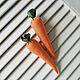 Текстильная морковь. Игрушечные овощи. Еда для детской кухни, Кукольная еда, Северодвинск,  Фото №1