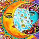 Decorative plate 'Solar Eclipse' hand painted. Plates. Art by Tanya Shest. My Livemaster. Фото №4