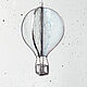 Интерьерная подвеска Воздушный шар, белый. Подвески. Витражи Насти Зайцевой (zaytsevaglass). Ярмарка Мастеров.  Фото №5