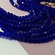 1/2 thread Faceted rondel approx. 3,2h2,5. 3703.  mm color blue-purple (), Beads1, Voronezh,  Фото №1