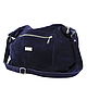 Blue suede Crossbody bag with shoulder strap and pockets. Crossbody bag. BagsByKaterinaKlestova (kklestova). Online shopping on My Livemaster.  Фото №2