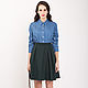 The pleated skirt Ksenia Knyazeva. Skirts. Super Fabrics. Online shopping on My Livemaster.  Фото №2