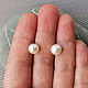 Earring studs ear studs set pearl white. Earrings. Jewelry and accessories by IRIS. My Livemaster. Фото №5