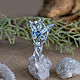Pendant with aquamarines, sapphire 'Light of the Evening Star'. Pendant. Unusual Gemstone Jewelry. My Livemaster. Фото №4