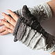 Mittens Gloves fingerless Convertible Mittens Grey-blue, Mittens, Jelgava,  Фото №1