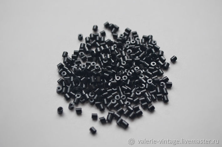 Antique Venetian Beads chopping color Black, 2 mm, Beads, Moscow,  Фото №1