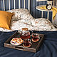Square tray made of dark oak. Trays. Foksvudrus. My Livemaster. Фото №5