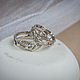 Order Wedding rings twigs 'Nyulesmurt'. Unusual Gemstone Jewelry. Livemaster. . Wedding rings Фото №3