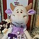 Cow Moo, color of lilac, Stuffed Toys, Vsevolozhsk,  Фото №1