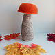 Knitted mushroom Knit food play set Mushroom orange-cap Boletus boletus. Doll food. sunnytoys-gifts. My Livemaster. Фото №4