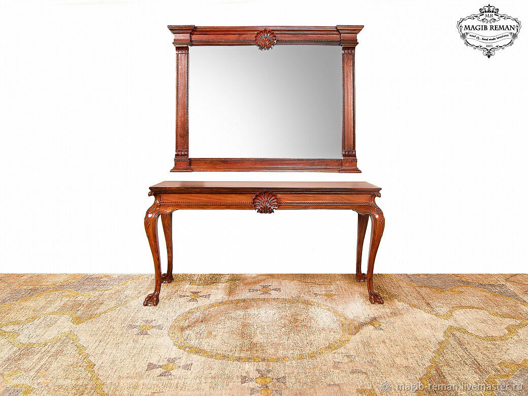 Резная консоль. Ручная работа. Красное дерево.Пакистан.KS-34 в интернет ...