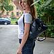 Order  Backpack leather ladies Carla blue Mod SR34t-661. Natalia Kalinovskaya. Livemaster. . Backpacks Фото №3