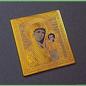Картины и панно handmade. Livemaster - original item Kazan Icon of the Mother of God pocket z548. Handmade.