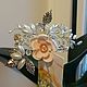 Wedding jewelry.Wedding hairpin with flower Mood. Hair Decoration. Завершающий штрих (Свадебные украшения). My Livemaster. Фото №5