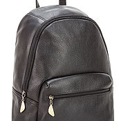 Сумки и аксессуары handmade. Livemaster - original item Leather backpack Violetta (black). Handmade.
