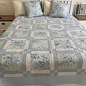 Для дома и интерьера handmade. Livemaster - original item Patchwork set: bedspread and 2 pillowcases. Handmade.