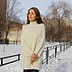  Свитер oversize из альпаки. Свитеры. Plus_belles_modeles. Ярмарка Мастеров.  Фото №4