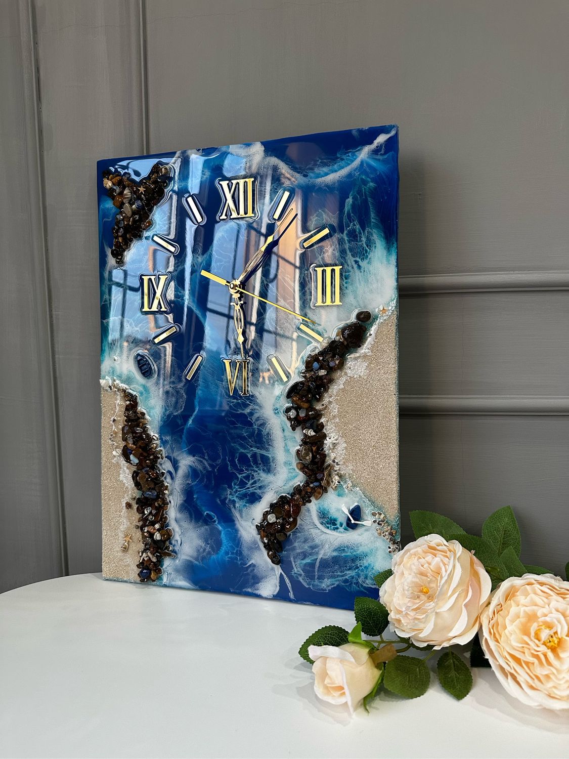 Часы из эпоксидной смолы купить в интернет-магазине Ярмарка Мастеров по ...