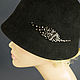 Velour hat Cloche black. Hats1. Novozhilova Hats. My Livemaster. Фото №5