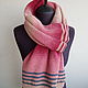 Pink scarf. Scarves. Knitted with love. Online shopping on My Livemaster.  Фото №2