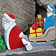 Балансир "Дед Мороз и Снегурочка с подарками". Игровые наборы. Поволжская деревянная игрушка. Интернет-магазин Ярмарка Мастеров.  Фото №2