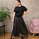 Black floor length skirt 4 wedges striped. Skirts. NATALINI. My Livemaster. Фото №6