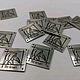 Metal tags 25 x 25 mm with Your logo. Labels. Igor Lazer (crazylaser4u). Online shopping on My Livemaster.  Фото №2
