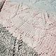 Джемпер из хлопка Италия с пайетками вязаный женский серый голубой. Джемперы. Розанова Лариса. Ярмарка Мастеров.  Фото №6