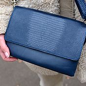 Сумки и аксессуары handmade. Livemaster - original item Bags: Bag women`s leather blue ivy mod S74-961. Handmade.