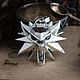 The Spook's big medallion. Pendant wolf. The Witcher silver silver. Pendant. Mastenarium (mastenarium). My Livemaster. Фото №5