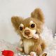 Teddy el Perro de la Chihuahua beige-blanco vertical natyur, Stuffed Toys, Moscow,  Фото №1