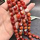 Carnelian natural long carnelian beads. Beads2. naturalkavni. My Livemaster. Фото №5