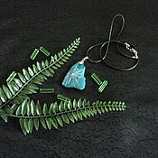 Фен-шуй и эзотерика handmade. Livemaster - original item Luck and development amulet (blue agate).. Handmade.